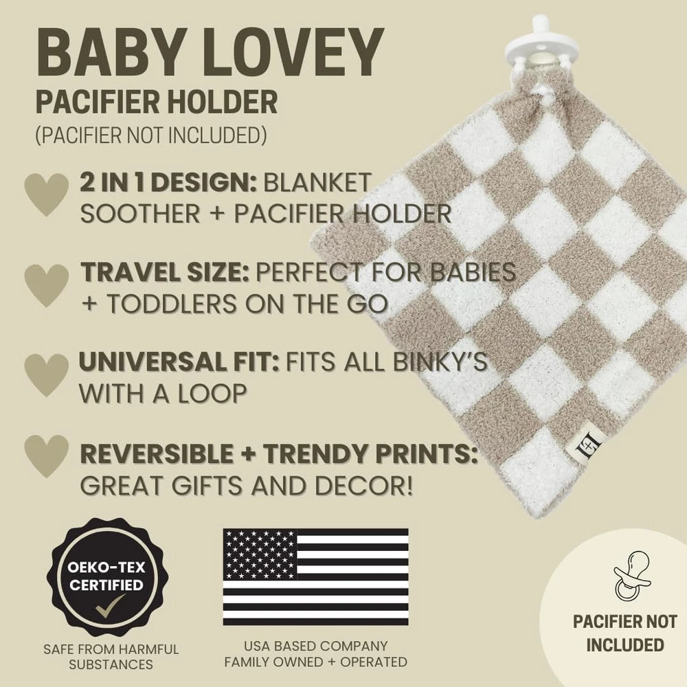 Little Checkered Baby Lovey