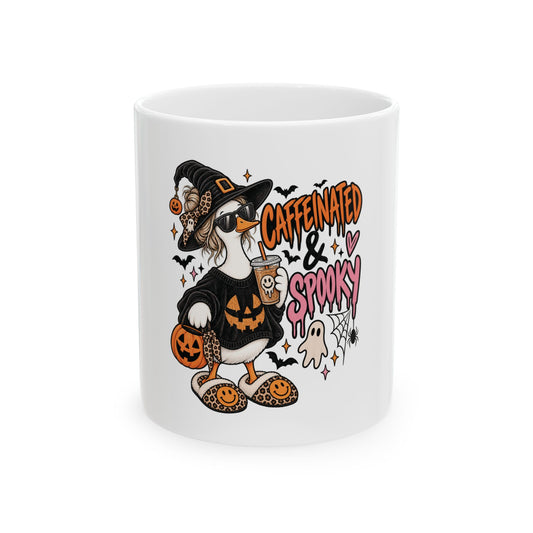 Caffeinated & Spooky Halloween Mug