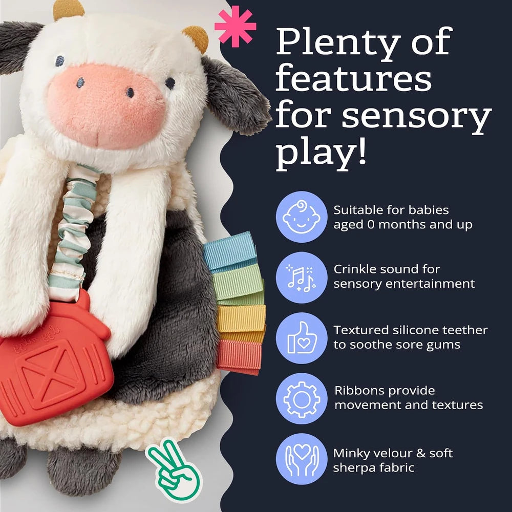 Itzy Ritzy Cow Lovey & Teether