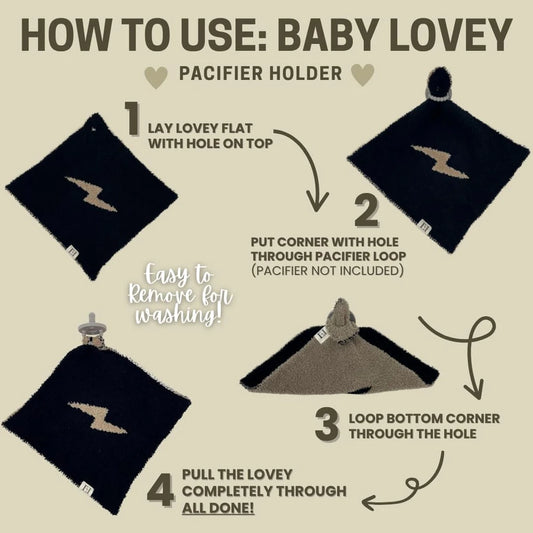 Little Lightning Bolt Baby Lovey